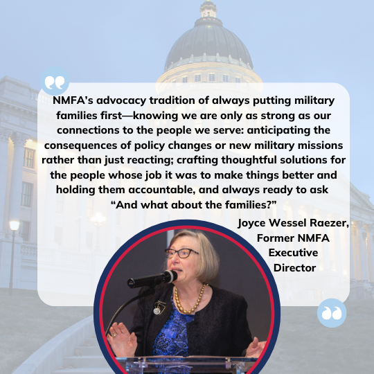 Joyce Wessel Raezer, Former NMFA Executive Director