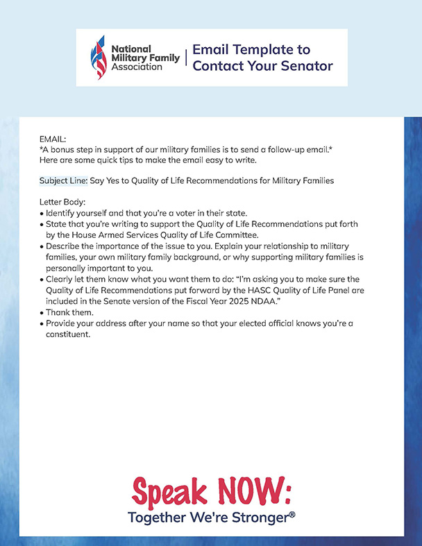 Email Template to Contact Your Senator