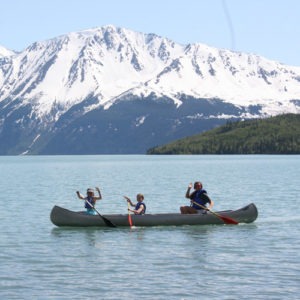 Family Retreat paddling