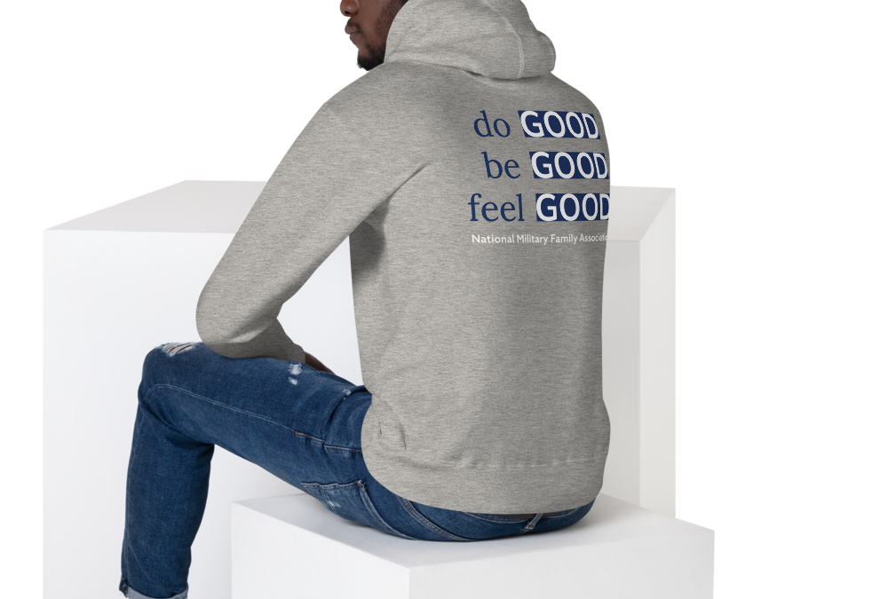 Do Good Be Good Feel Good Unisex Grey Hoodie