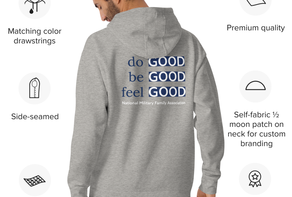 Do Good Be Good Feel Good Unisex Grey Hoodie